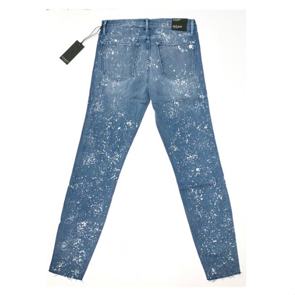 NEW Black Orchid Noah Frayed Splatter-Paint Jeans size 30 Blue - Picture 4 of 7